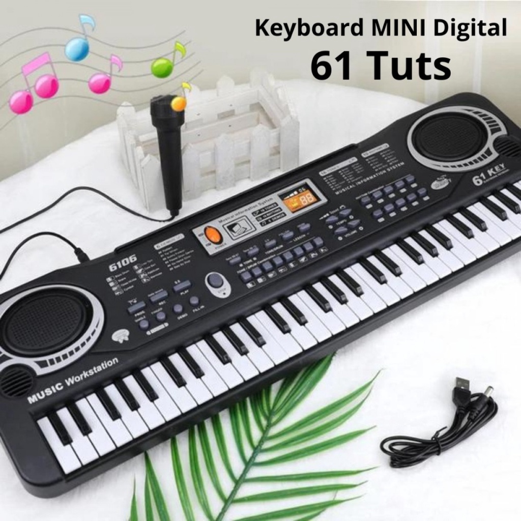 Toddi Keyboard Mini Digital Organ Piano 61 Keys  MQ 6106