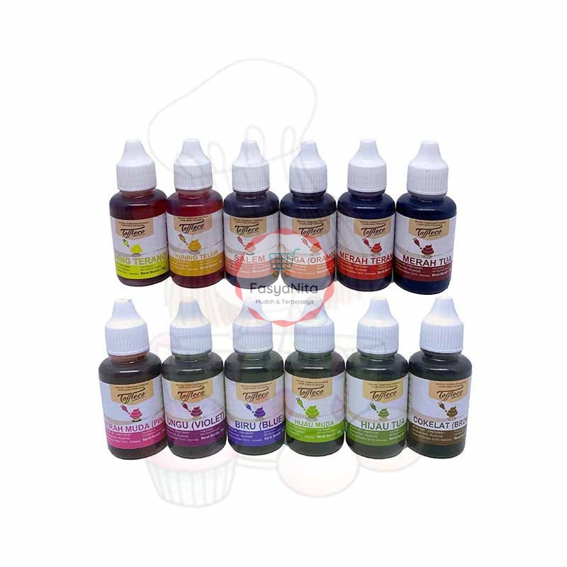 

Toffieco Food Color / Colour/ Pewarna Coloring 30 cc