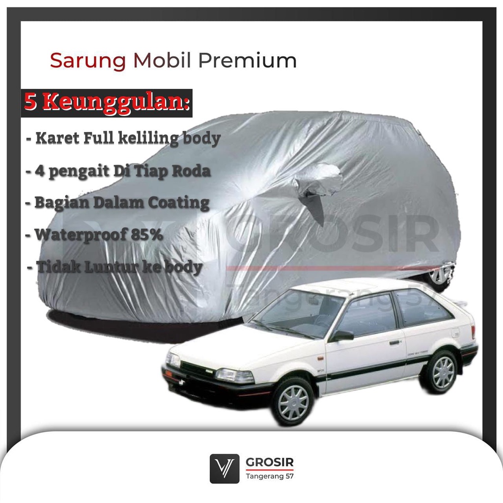 BODY COVER MAZDA 323 HATCHBACK SARUNG MOBIL PREMIUM