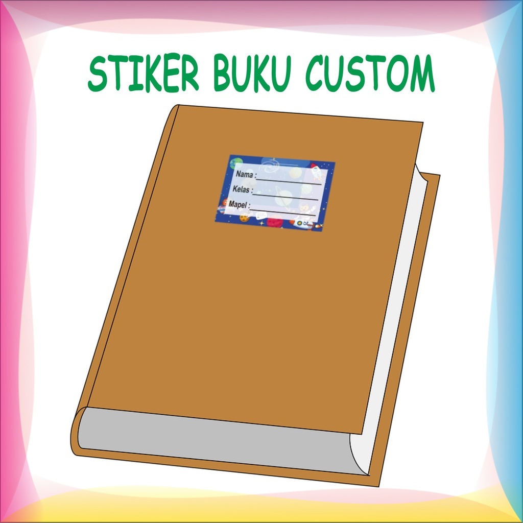 

TB Isi 20pcs Stiker Mapel Label Buku Pelajaran Sekolah Sticker (4x7 cm)