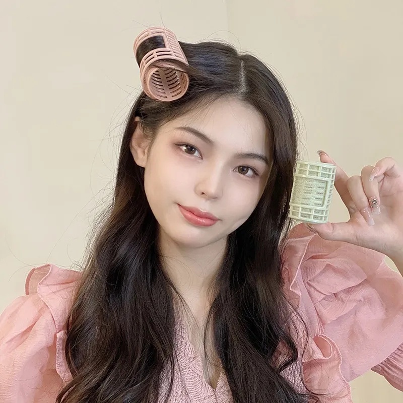 Self-adhesive DIY Hairstyle Alat Aksesoris Ada Panas Rambut Akar Berbulu Alami Penjepit Hiasan Kepala Jepit Rambut Tetap Malas Curling Roller Stereotip Gesper Dalam Klip Udara Poni Roll