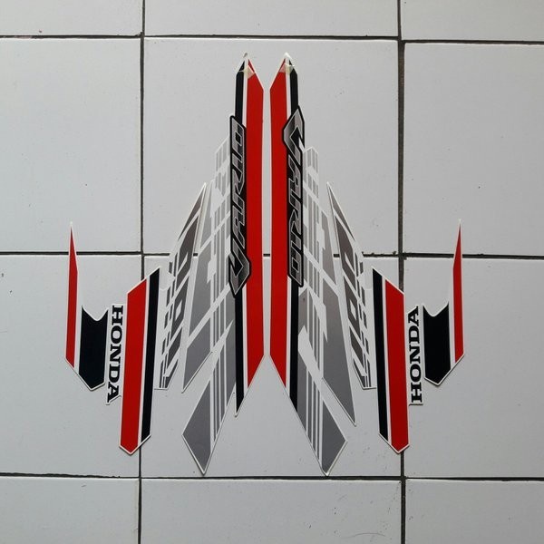 striping stiker motor vario techno 125 fi 2017 putih