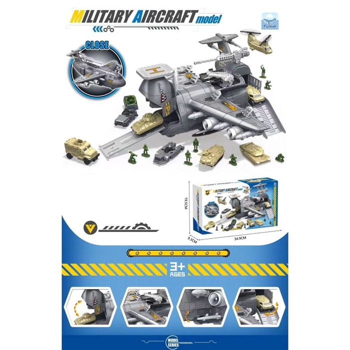 Mainan Tentara Pesawat Induk - Mainan Pesawat Military Aircraft Model