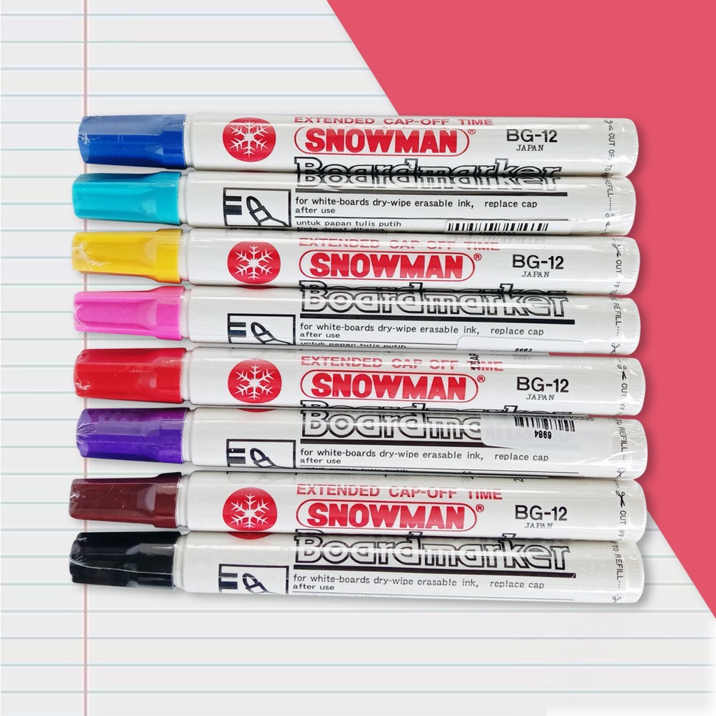 

Spidol Whiteboard Snowman Board Marker BG-12