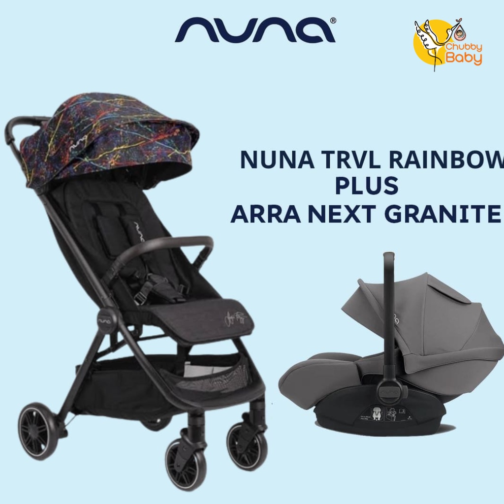 (BUNDLE SET) Nuna TRVL Rainbow + Nuna Arra Next Granite