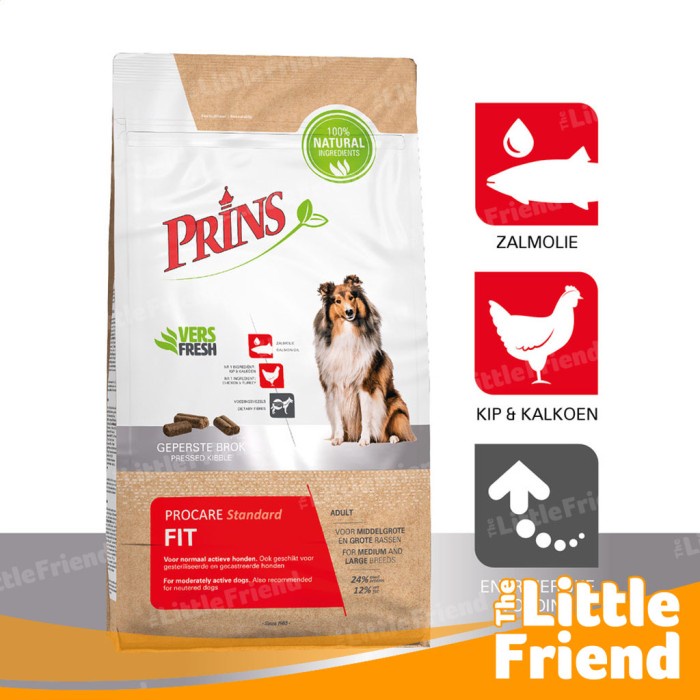 Makanan Anjing Dewasa Kibble Large Breeds PRINS PROCARE STANDARD FIT