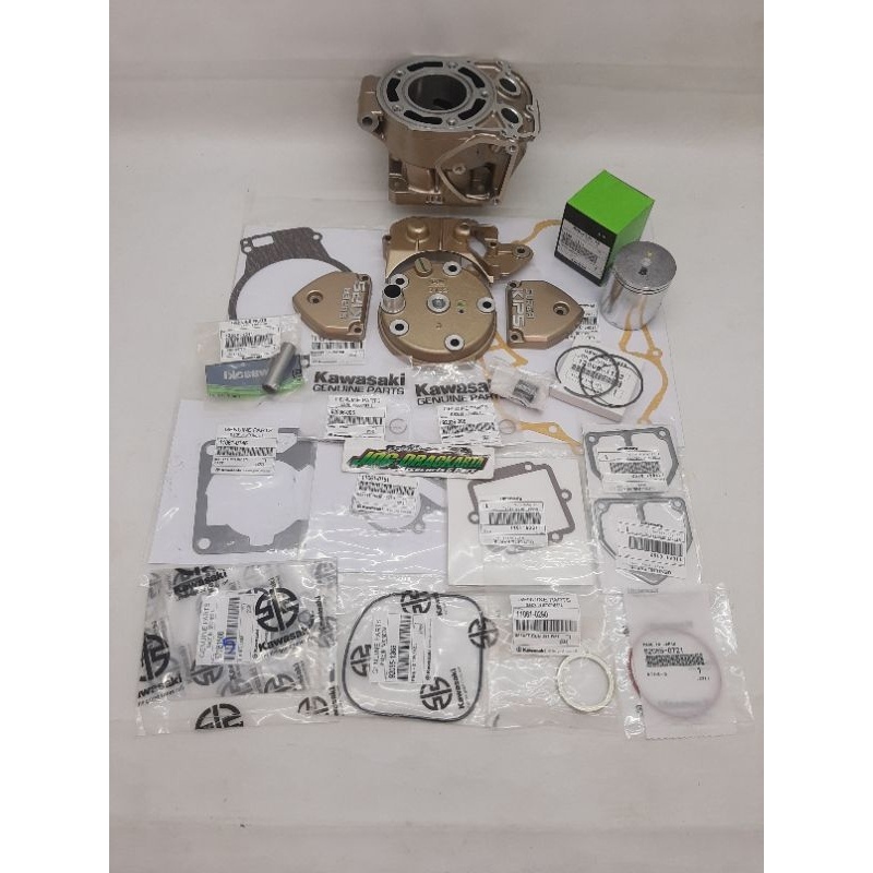 SEPAKET BLOK HEAD PDK GOLD BW 1855 THAILAND NINJA R SS RR ORIGINAL KAWASAKI