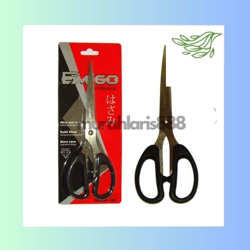 

Gunting Emigo Besar EM-185 / Stainless Steel Scissors Tajam Baja Anti Karat / Gunting Kertas Besar BEST SELLER