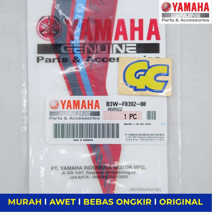 Graphic 1 Yamaha Gear Merah B3W-F8392-80 - Sparepart Sperpart Spare Part Motor Onderdil Suku Cadang 