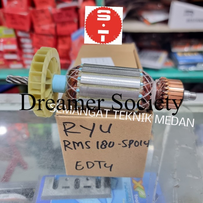 Berkualitas RMS180 ARMATURE ANGKER MESIN MITERSAW MITER MITRE SAW 7" RYU RMS 180 SXQ437