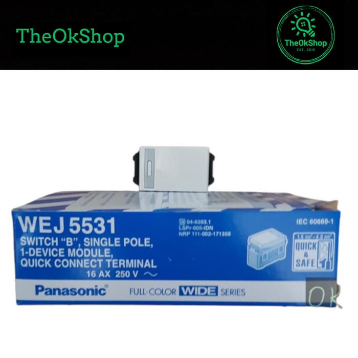 Mata Saklar Panasonic Wide Series WEJ5531 / WEJ 5531