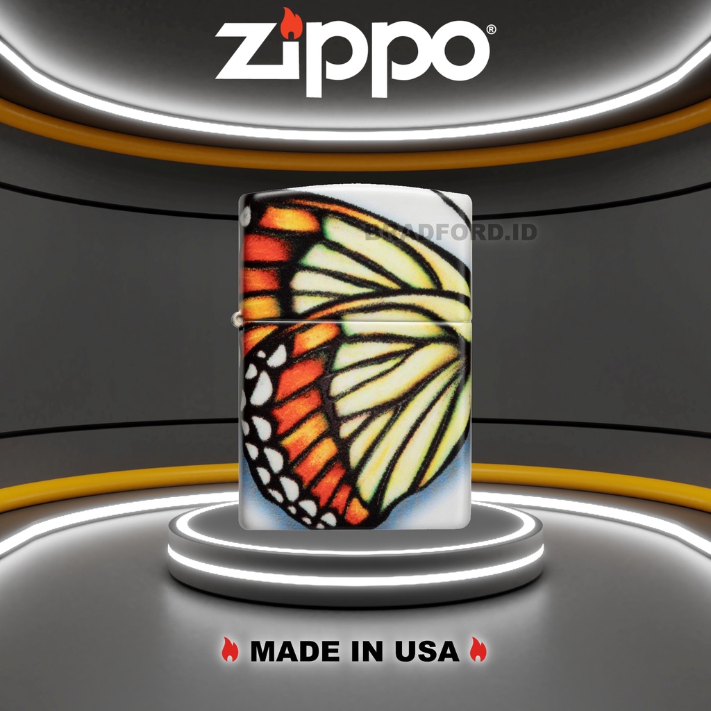 Korek Api Zippo Butterfly Design 49352 Original Made In USA
