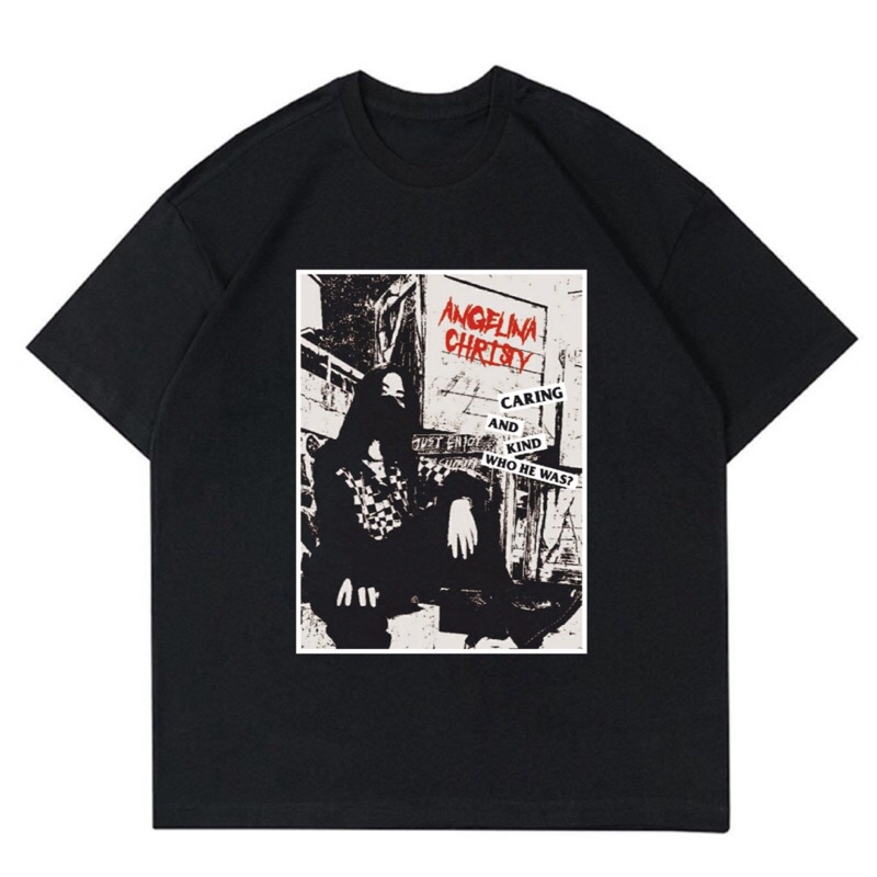 KAOS JKT48 ANGELINA CHRISTY - CARING AND KIND WHO HE WAS? | T-SHIRT JKT48 ANGELINA CHRISTY VINTAGE |