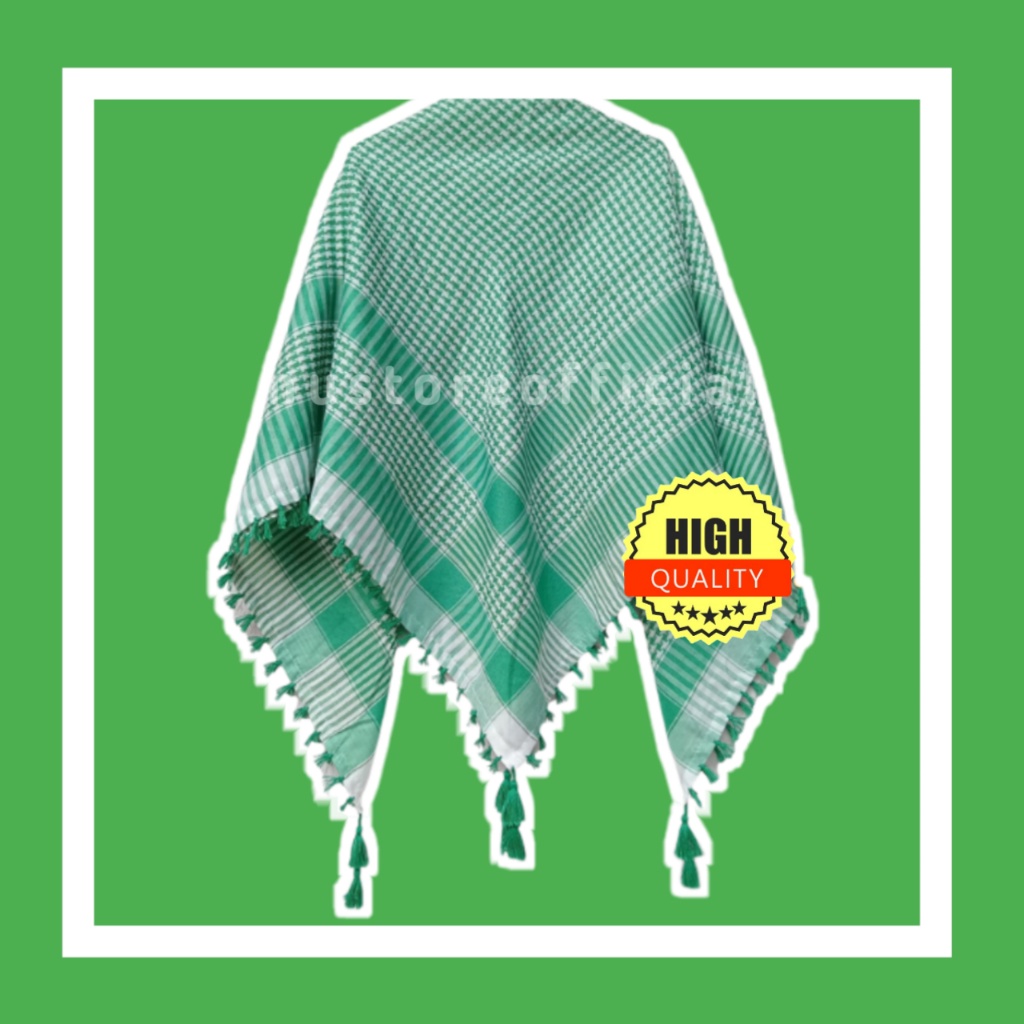 Sorban Yaman / Igal Sorban Dewasa / Sorban Kepala Dewasa / Surban Rumbai Penutup Syal / Surban Haji 