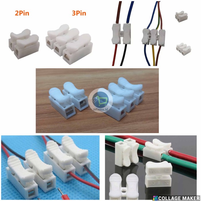 Konektor Kabel Jepit Tekan Sambungan Kabel Terminal Join 2P 3P