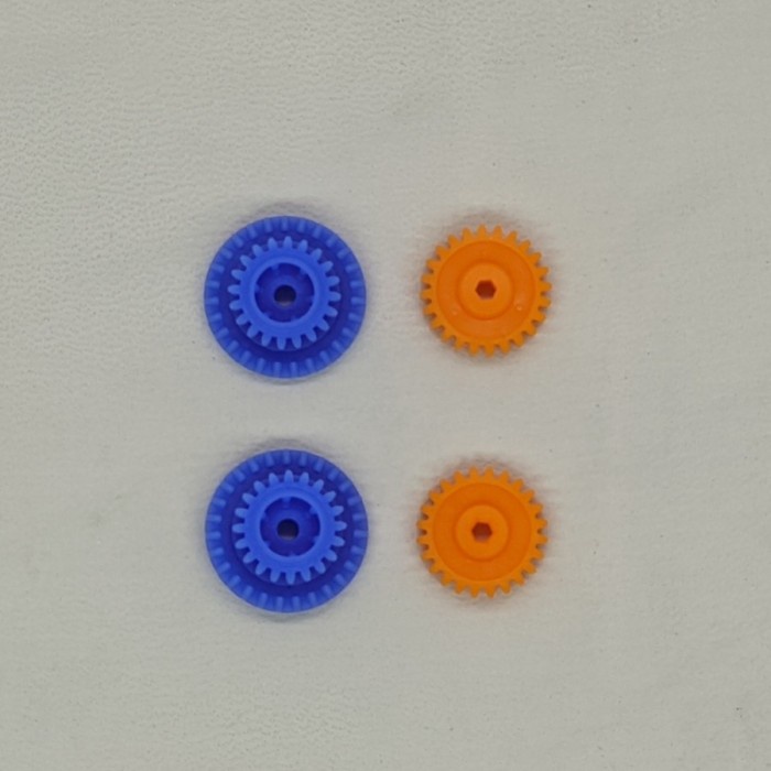 Tamiya Gear 4:1 Set MS / MA (Biru/Orange) Chassis Loose kit
