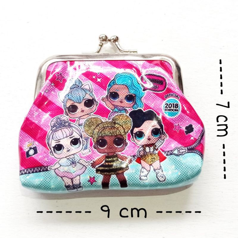 Promo dulu Dompet Behel Koin Mini Anak Karakter Lucu - Dompet Mini Anak Hologram Seri Kartun Lucu - 