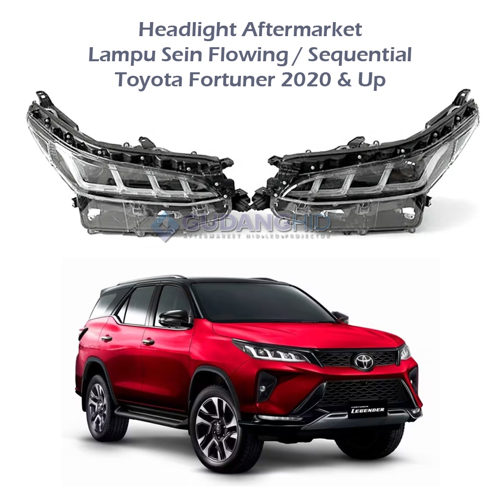 Lampu Depan Fortuner VRZ TRD GR 2020 -2023 Headlamp Fortuner Legender