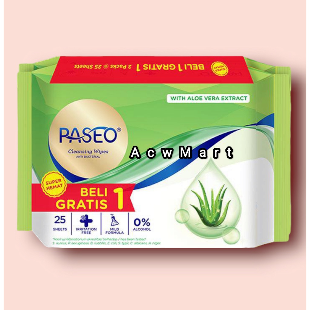 acwmart2 paseo antibacterial 25sheet x2  murah  Promo  Distributor Tisu Agen tissu murah Tissue tisu
