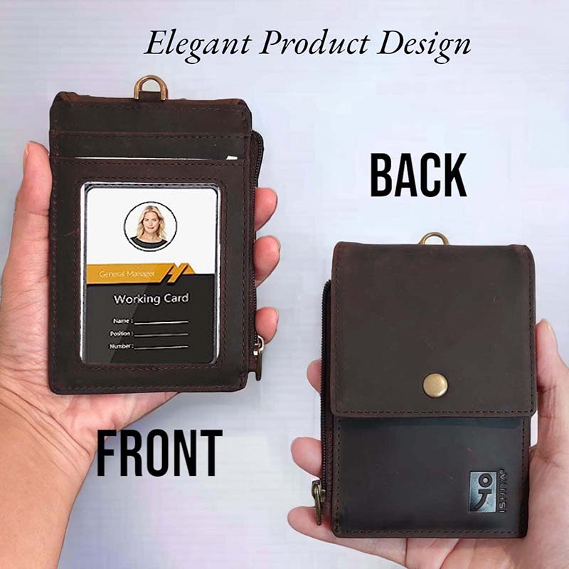 Dompet id card kulit asli crazy horse | slim wallet-ISHIYA POTALA-