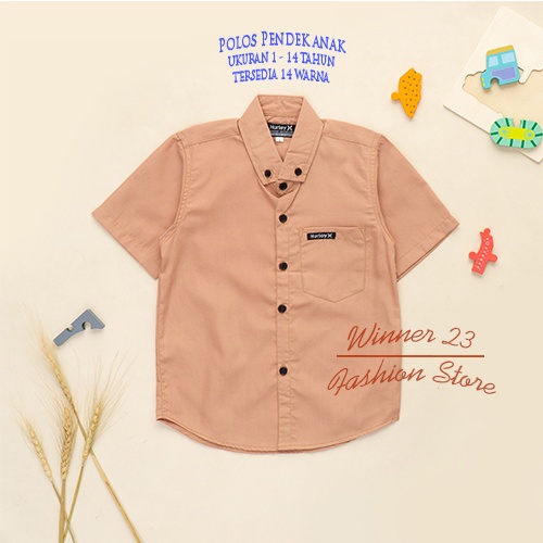 Kemeja anak laki laki 1-12Tahun /Kemeja anak Gratis Ongkir/Kemeja Polos Anak-Anak/Kemeja anak (COD)/