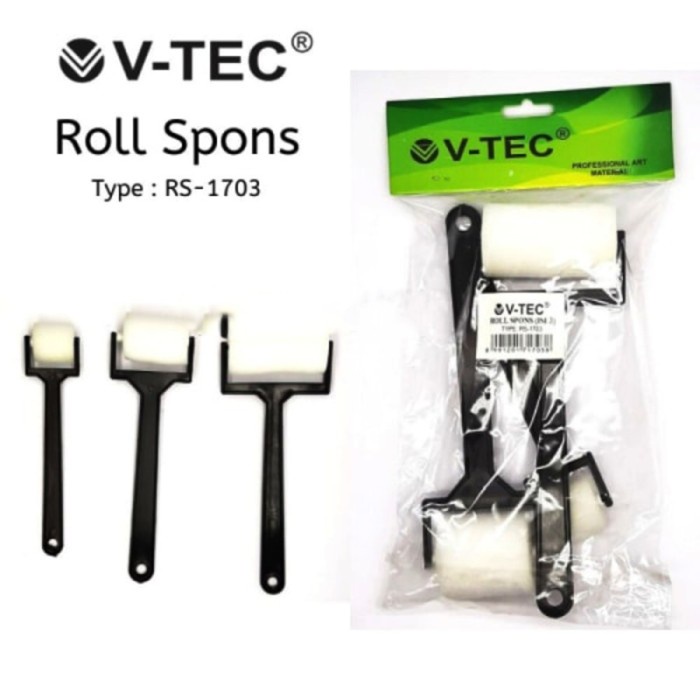 

V-Tec Roll spons isi 3 Type RS-1703 - VTec Roller sponge BRUSH