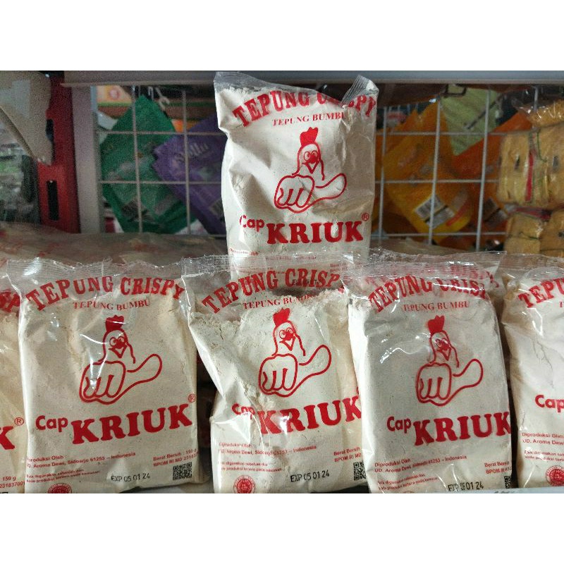 

Tepung Crispy Cap Kriuk 150gr (1 Paket isi 5 pcs) LIVE