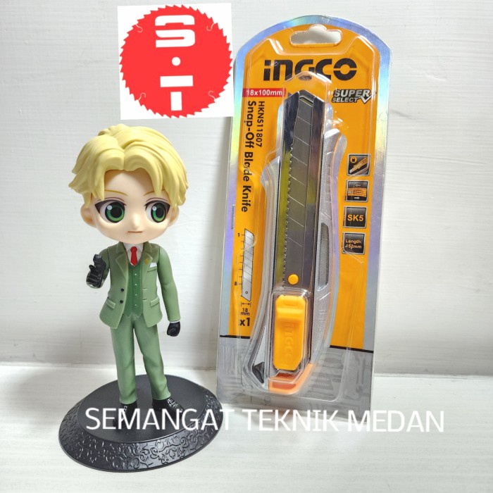 

PISAU CUTTER SNAP OFF ALUMINIUM KNIFE SK5 BESAR 18MM INGCO HKNS11807
