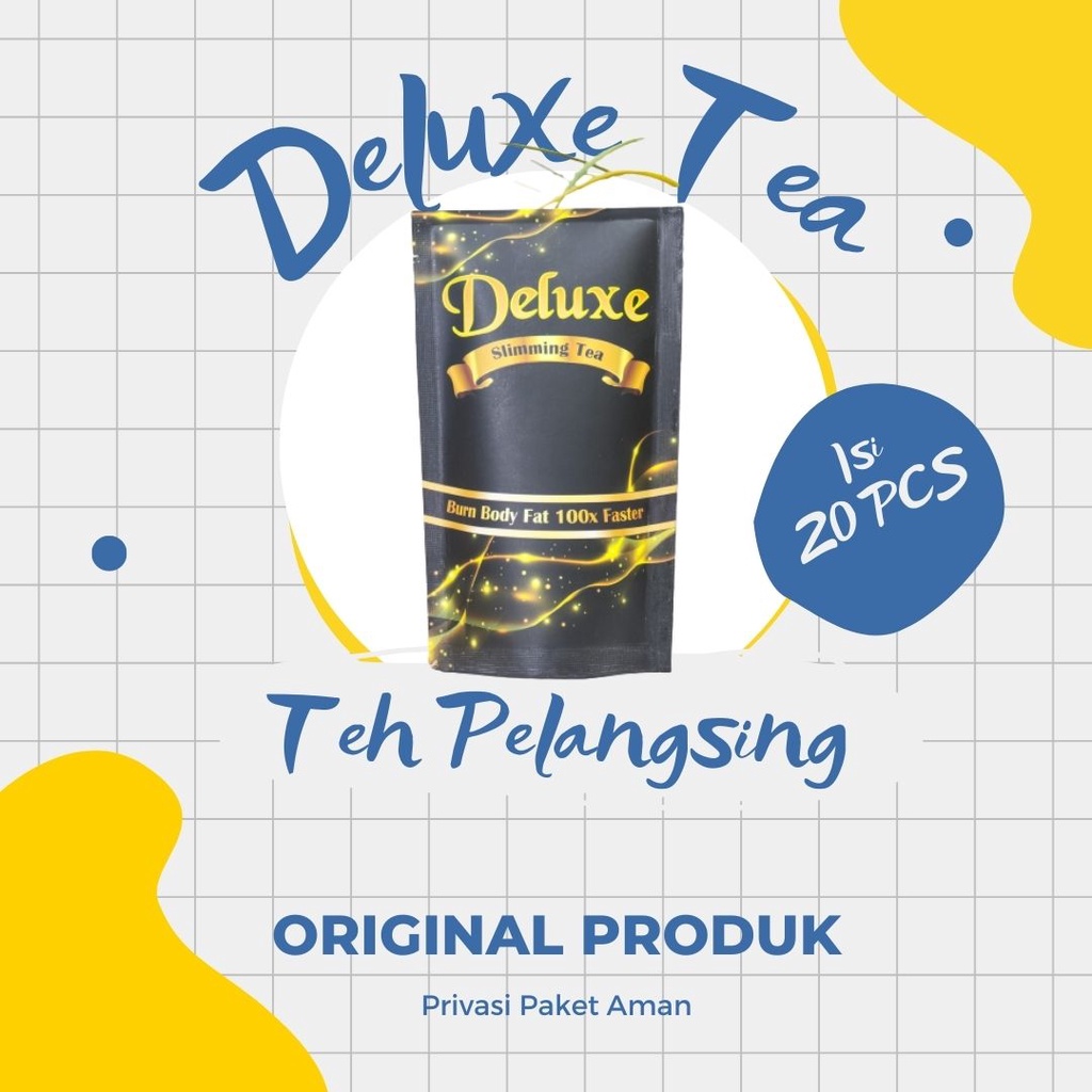 Deluxe Slimming Tea - Teh Pelangsing Herbal Teh Diet ampuh turunkan berat badan