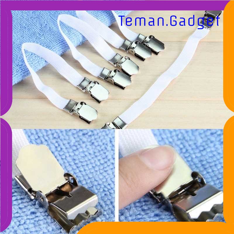 TG - ART HILIFE Penjepit Clip Sprei Kasur Elastic Band Holder 4 PCS - 200TC