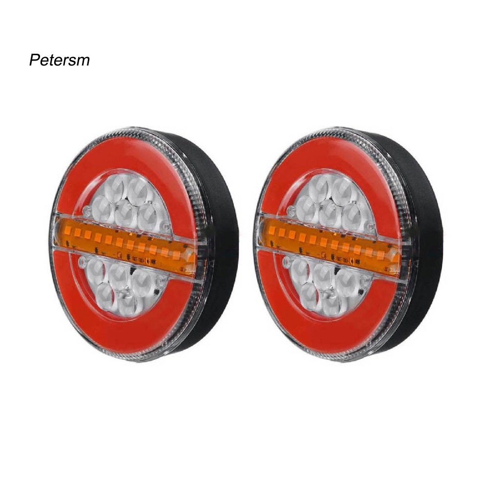 Pp 2Pcs IP67 Tahan Air Lampu Belakang Untuk Truk 24V Lampu Rem Mobil DRL Flow Sein Lampu Kokoh