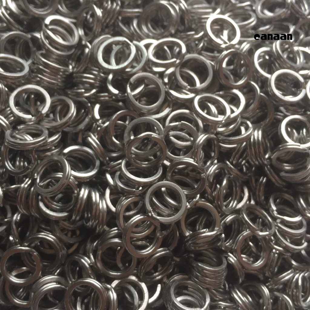 Cnn-200pcs Double Flat Ring Circle Lure Hook Sambung Aksesoris Alat Pancing