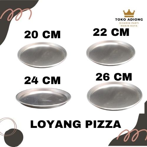 LOYANG PIZZA / cetakan pizza / aluminium / pizza loyang