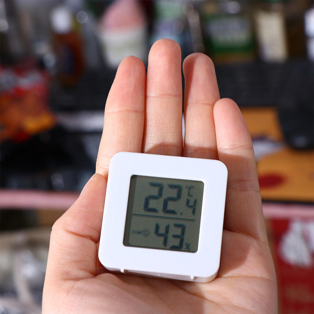 Lanfy Hygrometer Ruangan Wireless Mini LCD Pengatur Suhu Thermometer Sensor Suhu Termometer Elektronik Hygrometer
