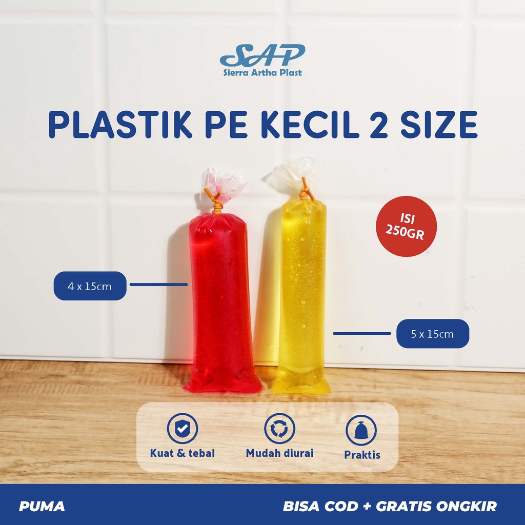 Plastik PE Bening Besar | Plastik Es Batu | Plastik PE Puma | Plastik Gula | Kantong Plastik Bening | Kanton Plastik PE Bening