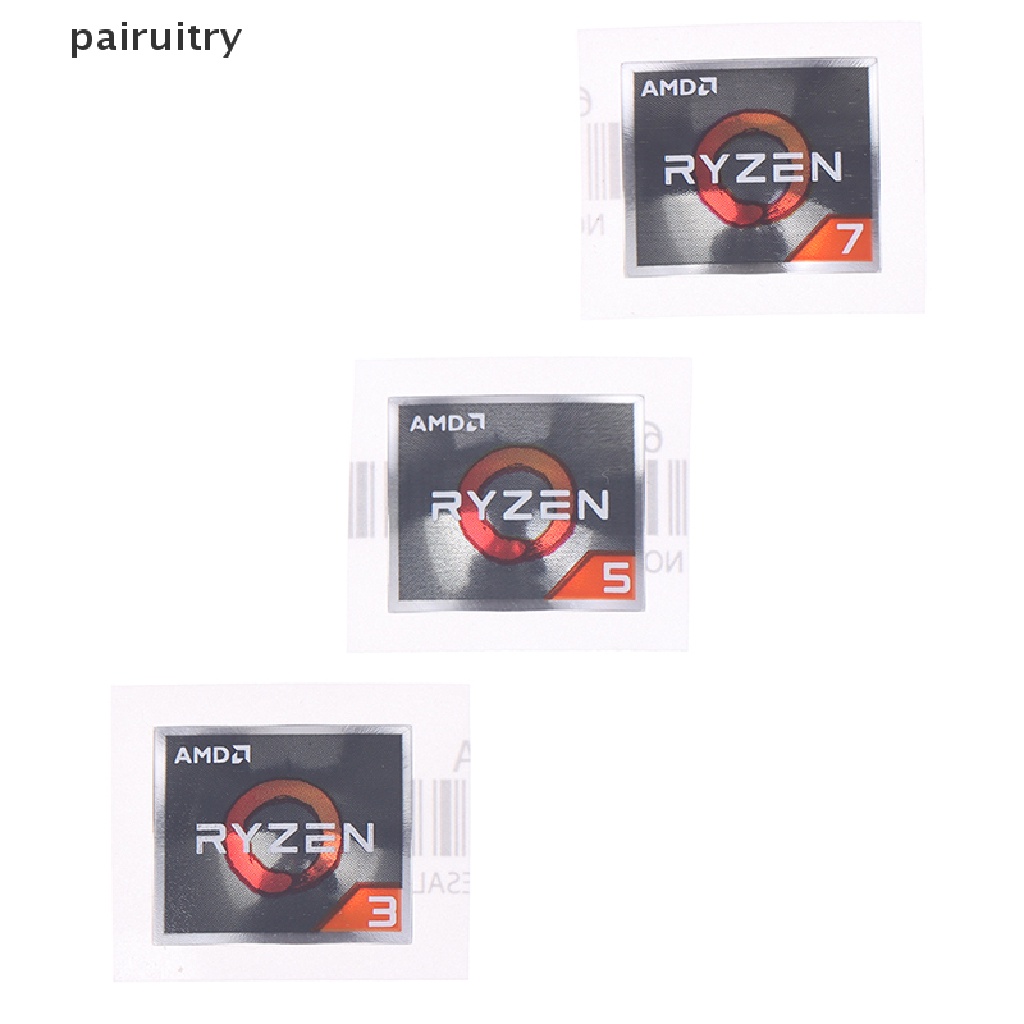 Prt AMD Processor Series Stiker ATHLON Ryzen R 3 5 7 Logo Generasi PRO7 Label PRT