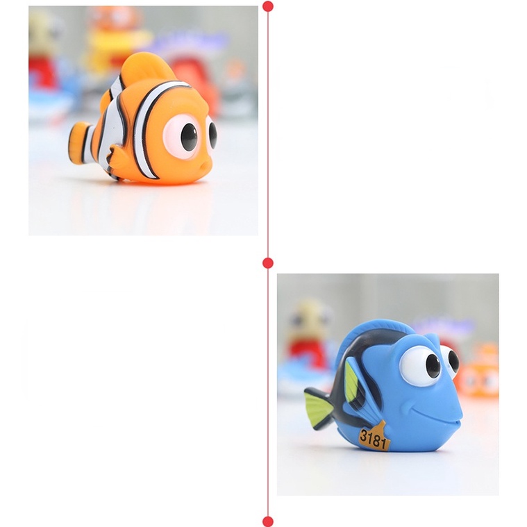 Mainan Mandi Bayi Pencet Mainan Karet Lembut Kamar Mandi Bermain Hewan Anak Mandi Clownfish Toy