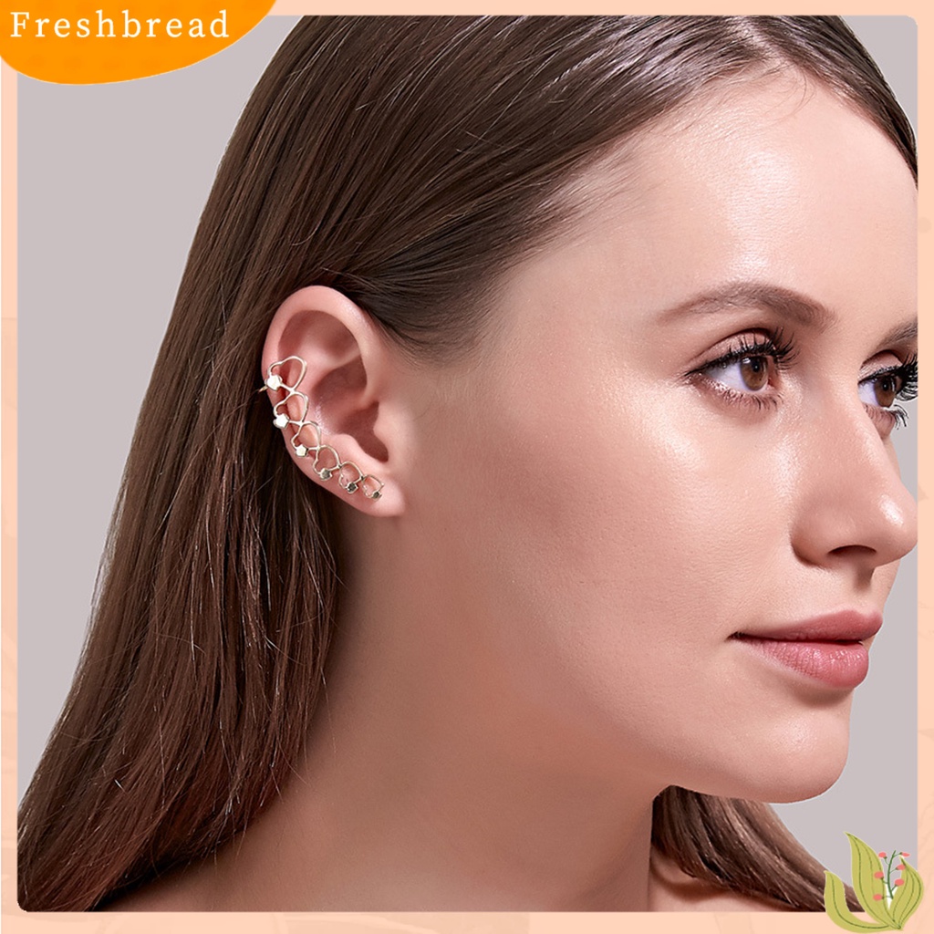 &lt; Freshbread &gt; 1Pc Klip Anting Bintang Perhiasan Simple Electroplated Manset Telinga Halus Untuk Pernikahan