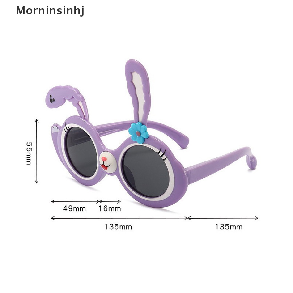 Mornin Kacamata Polarized Anak Kelinci Lucu Kacamata Hitam Kartun Silikon Sunglasses id