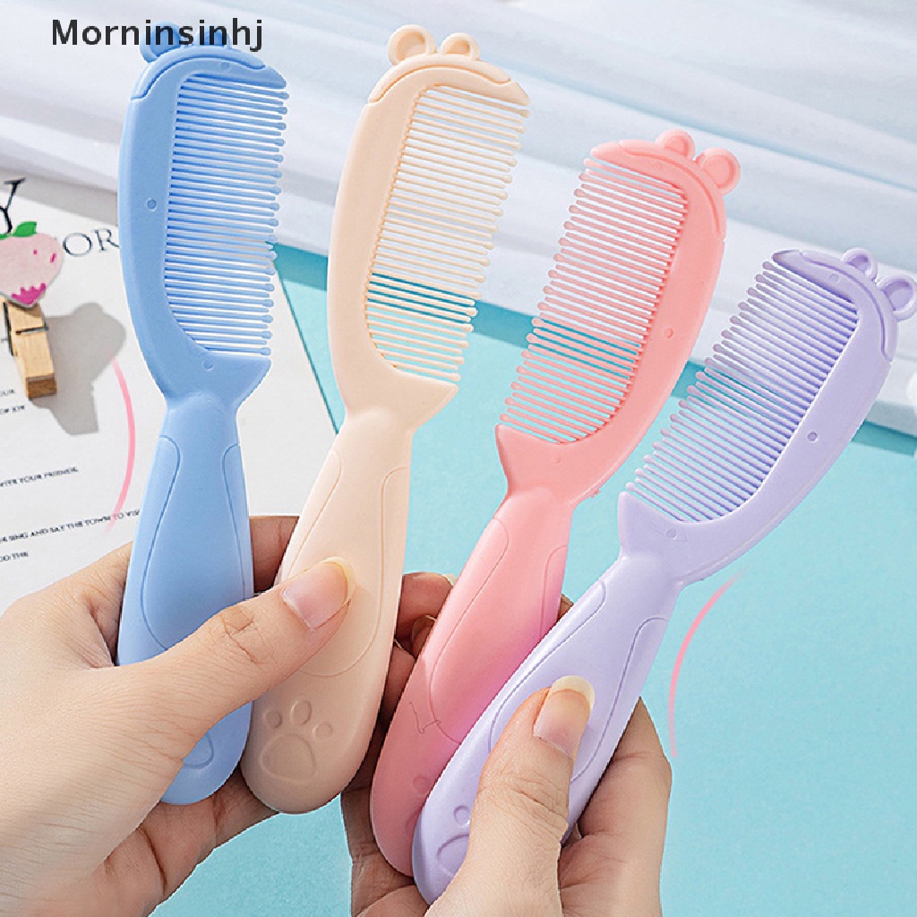 Mornin 2Pcs/Set Set Set Sikat Dan Sisir Rambut Anak Bayi Newborn &amp; Balita Bulu Lembut id