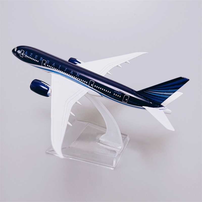 Azal Azerbaijan Airlines Boeing 787model Pesawat B787 Diecast Metal Passenger Plane Mainan Pesawat