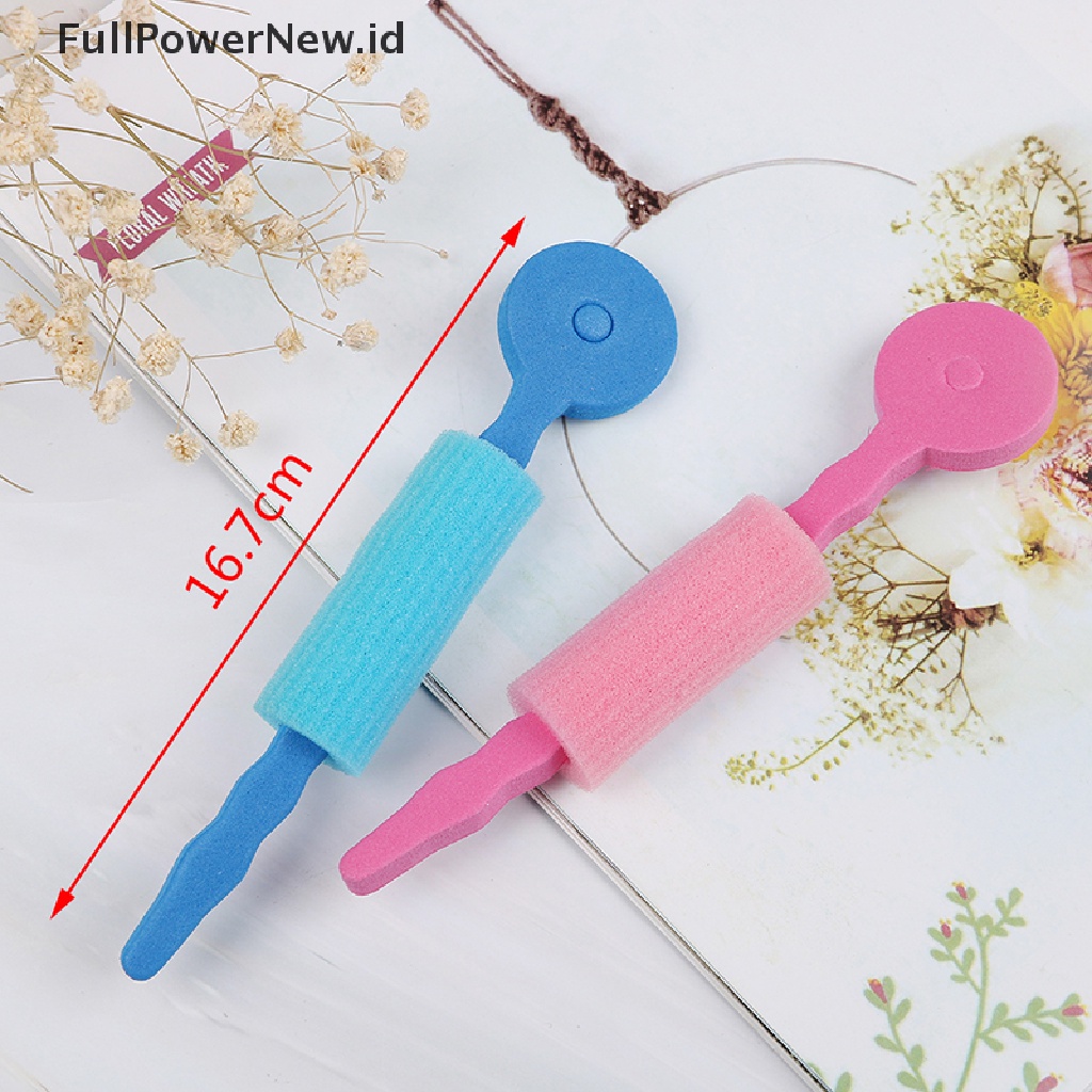 Power 3Pcs Spons Busa Lembut DIY styling hair rollers Batang Fleksibel hairstyling curler ID