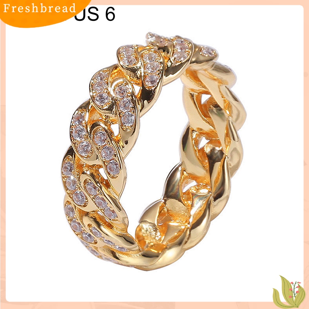 {In Stock} Fashion Memutar Cincin Kreatif Perhiasan Cincin Cubic Zirconia Alloy Finger Ring Untuk Hadiah