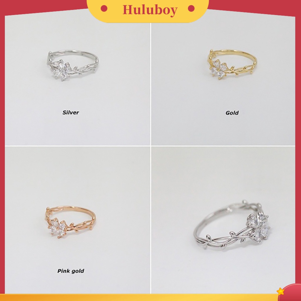 {Ready Stock} Cincin Berlian Imitasi Hias Kreatif Alloy Indah Twining Finger Band Untuk Wanita