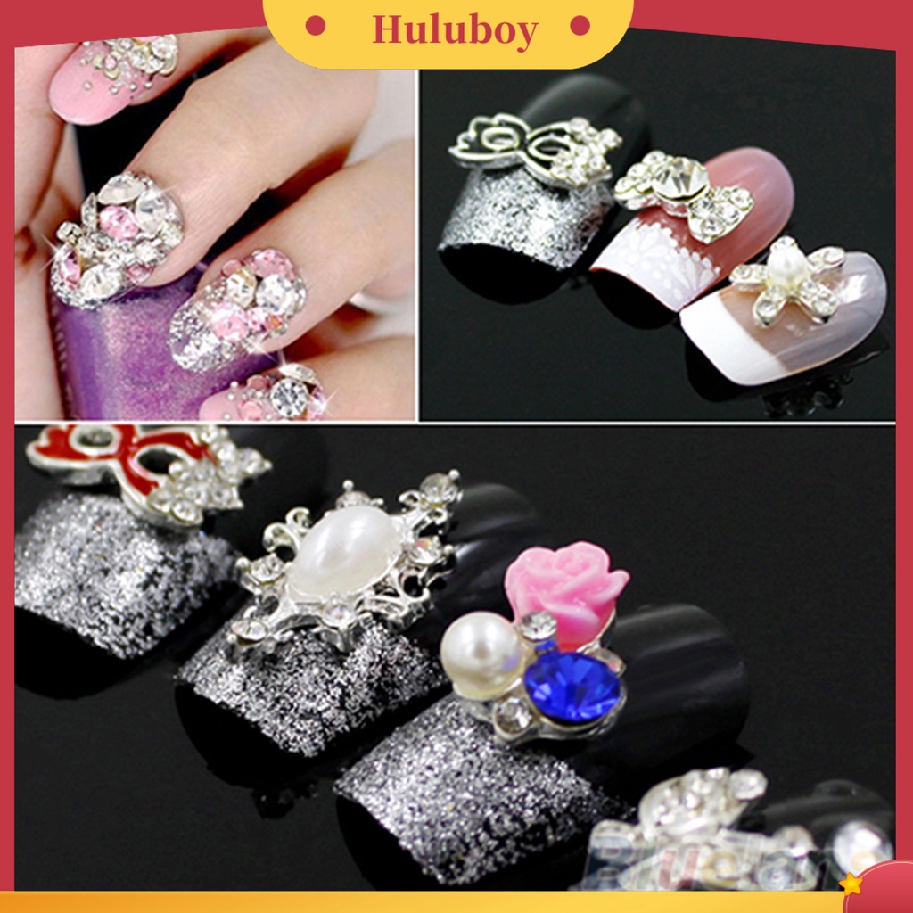 {In Stock} 10Pcs Nail Art Rhinestones Indah Glitter Berlian Imitasi Serbaguna Shiny Nail Tip Dekorasi Untuk Kuku