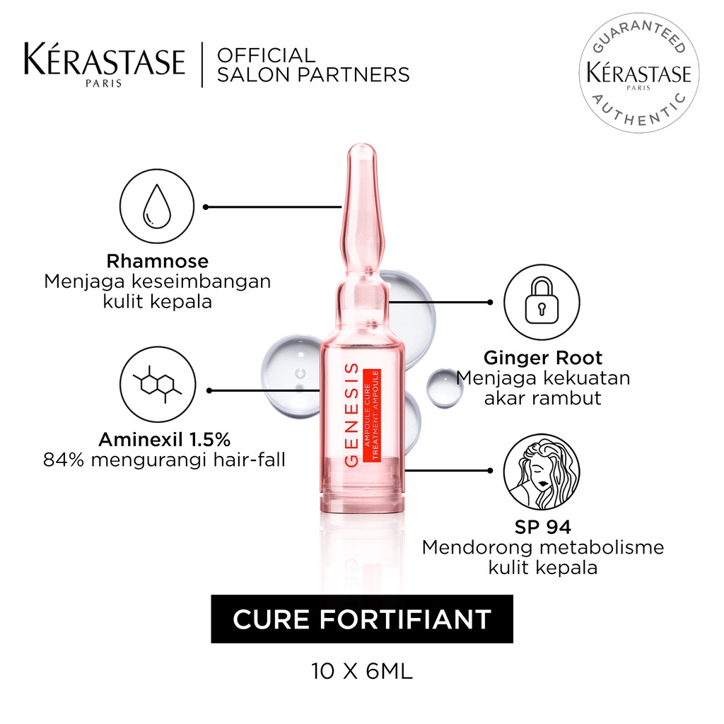 Kerastase Genesis Cure 10*6ml Serum Intensif Anti Rontok &amp; Patah