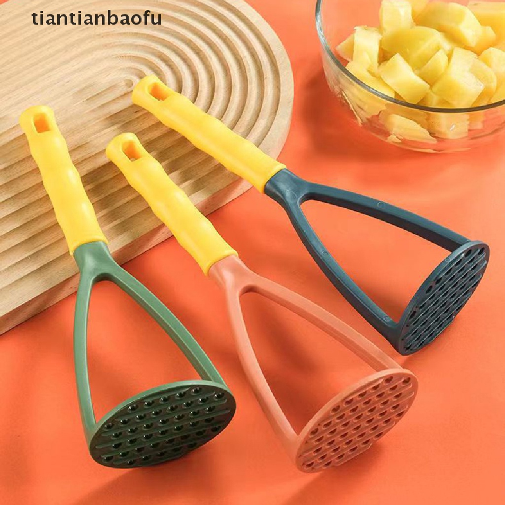 [tiantianbaofu] 1pc PP Pressed Potato Masher Ricer Puree Juice Maker Pendorong Kentang Halus Tumbuk Penghancur Kentang Alat Buah Perlengkapan Dapur Butik