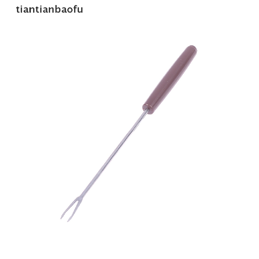 [tiantianbaofu] Garpu Coklat Stainless Steel Hot Pot Garpu Keju Buah Dessert Alat Dapur Butik