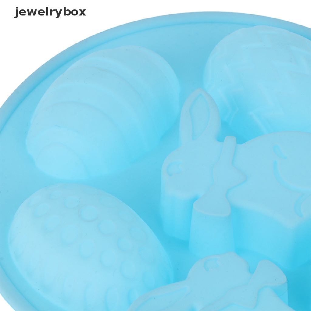 [jewelrybox] Easter Silicone Mold Rabbit Colored Egg Cetakan Kue Coklat Baking Tools Butik