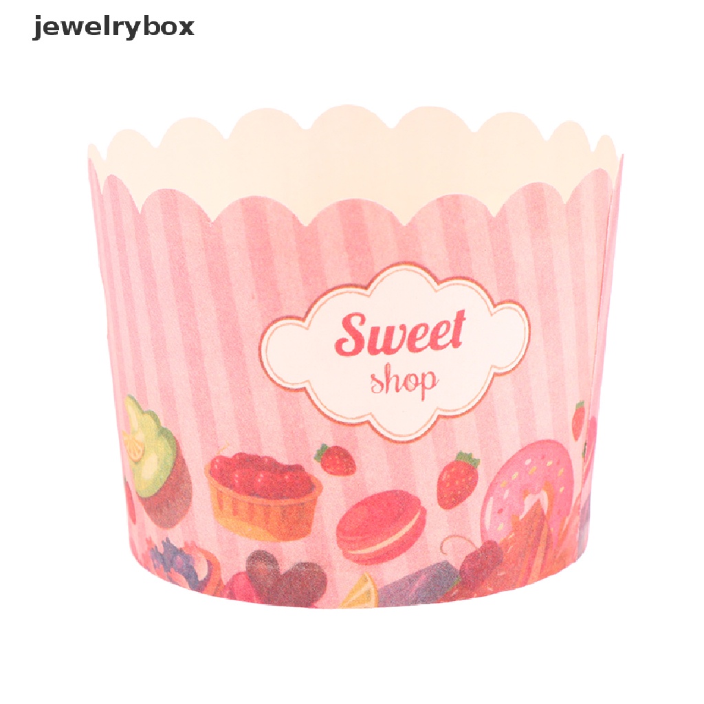 [jewelrybox] 50pcs/set Muffin Cupcake Paper Cups Pastry Wrapping Paper Cupcake Baking Cup Butik